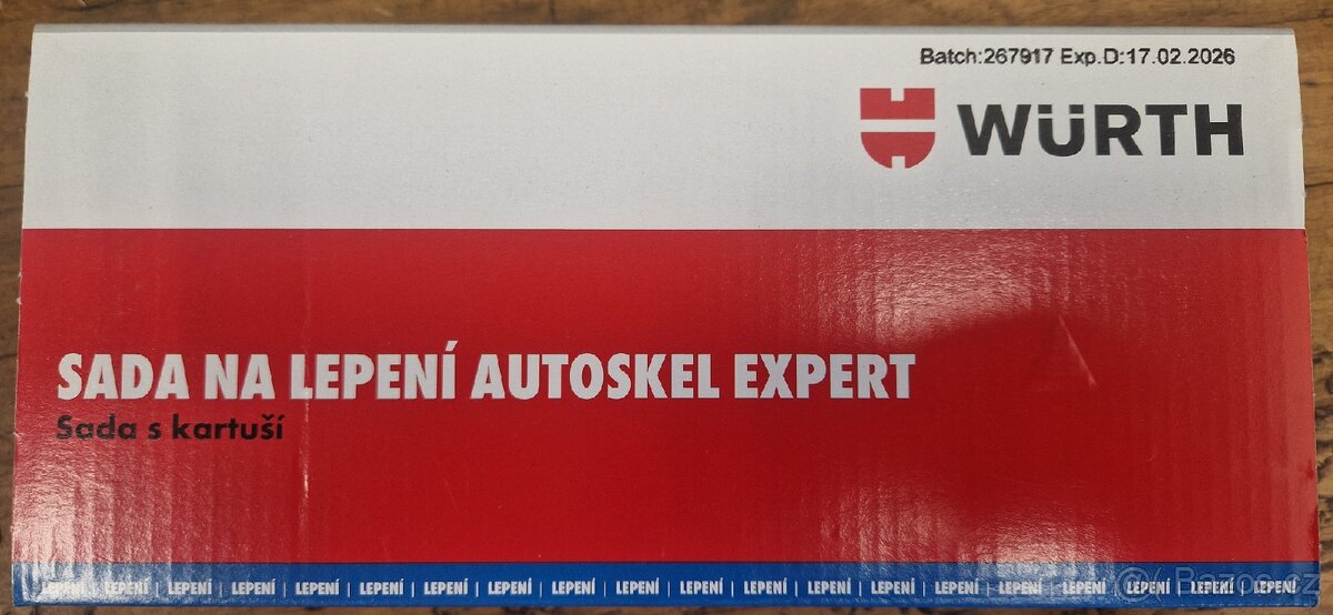 WÜRTH lepidlo lepení tmel na sklo autosklo sada expert - 2