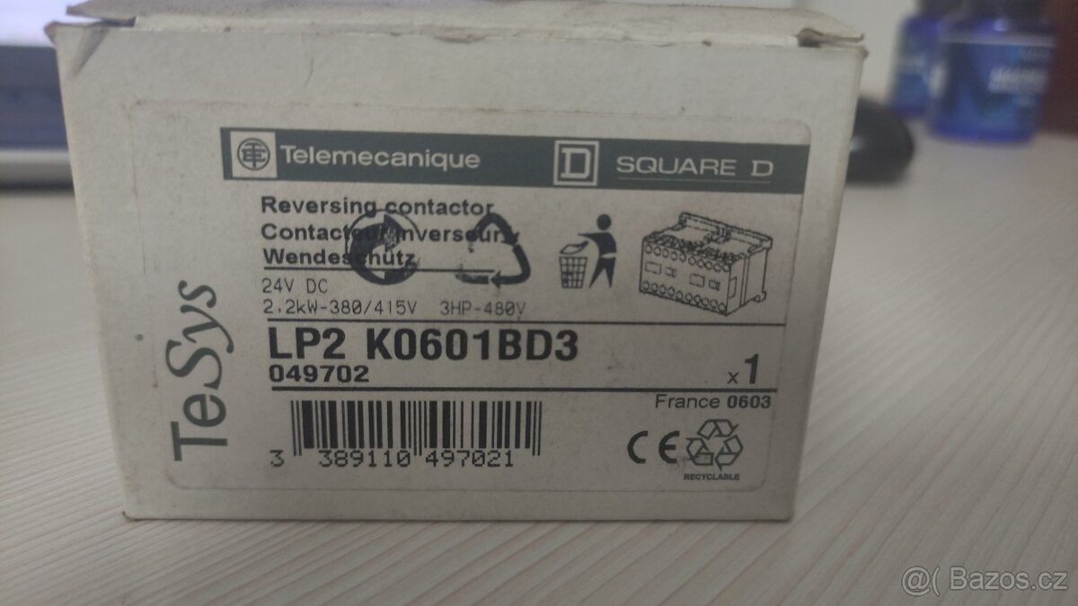 TeSys reverzační stykač LP2-K, 3p, AC-3, ? 440 V - 2