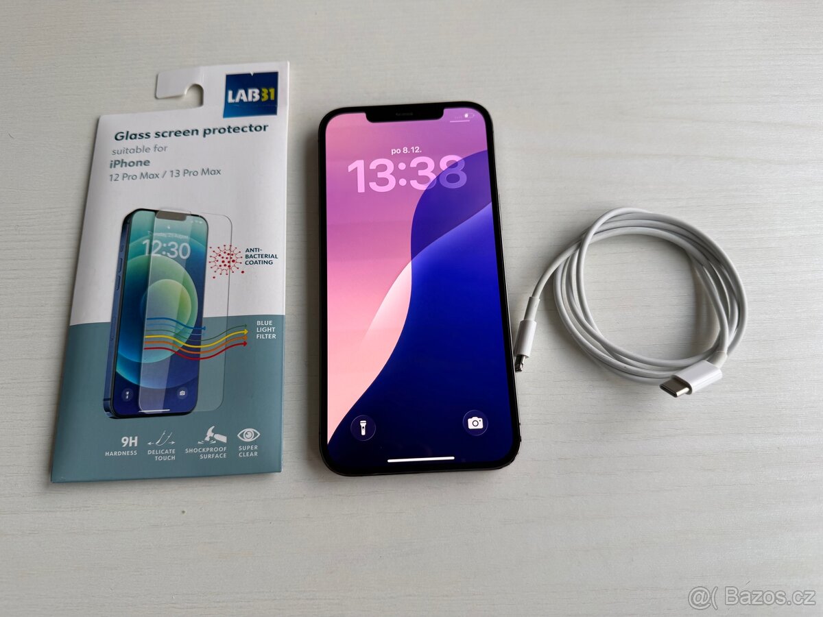 iPhone 12 Pro Max, 128 GB, černá. TOP STAV - 2