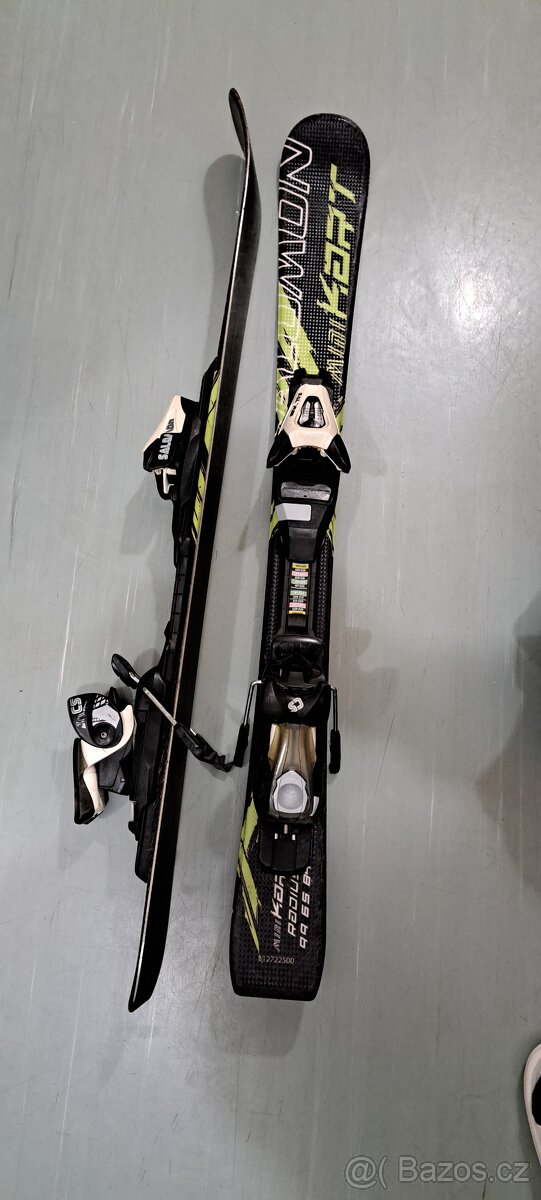 Dětské carvingové lyže Salomon mini kart 90+hůlky Leki 80cm - 2