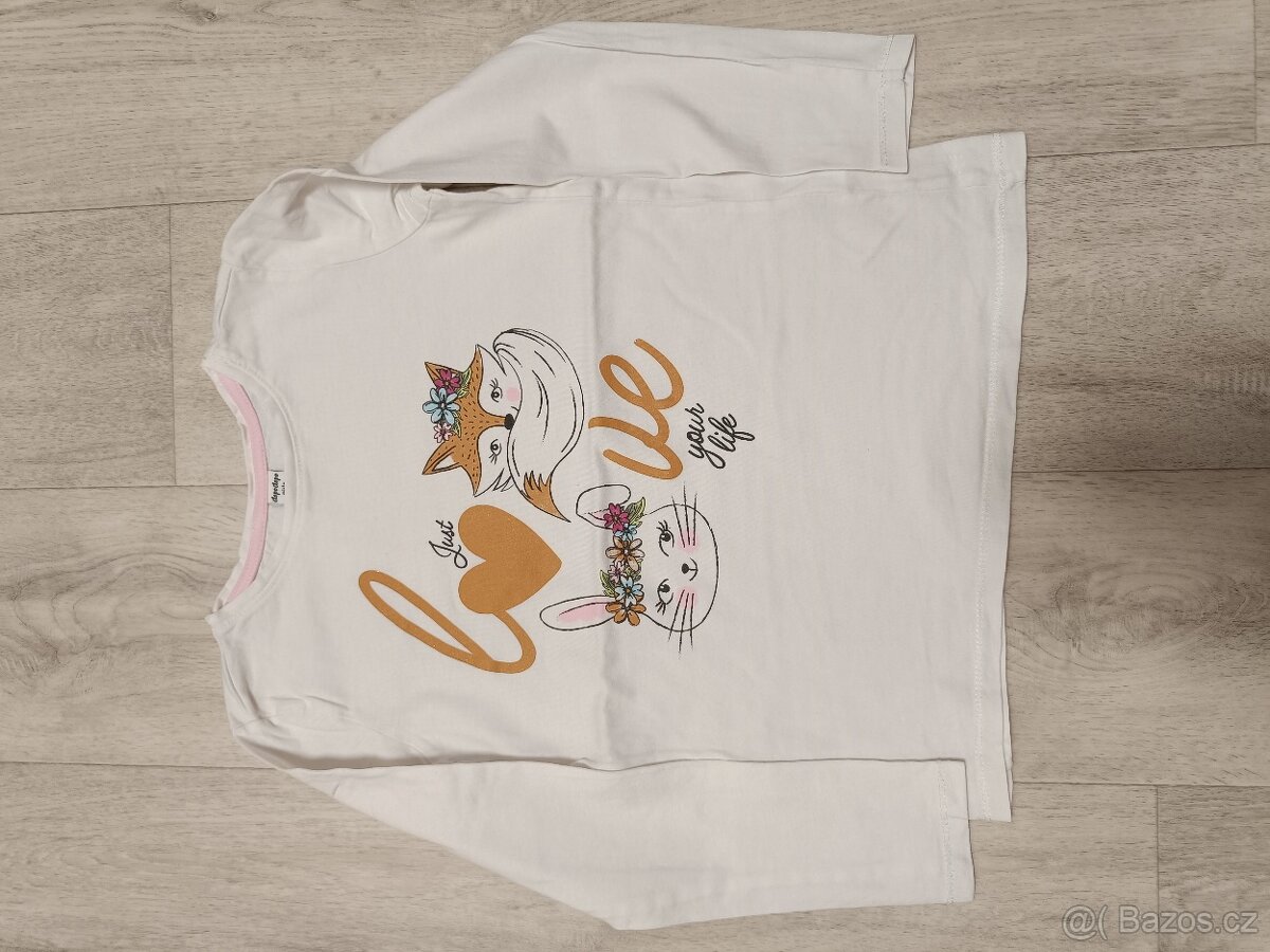 Různá trika s dlouhým rukávem vel. 128 - 2