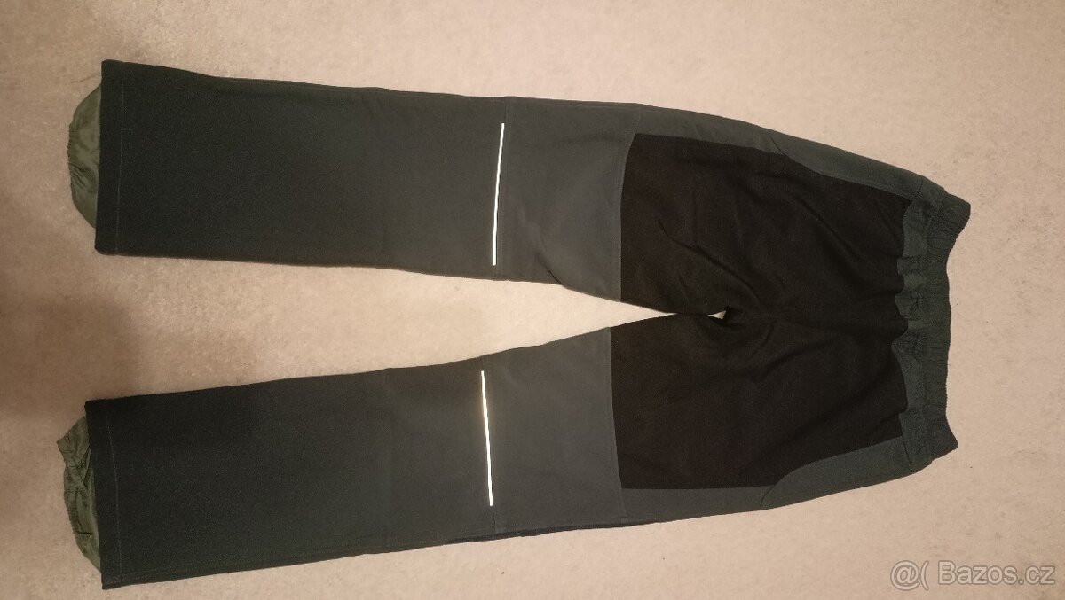 Zateplené šusťákové kalhoty vel. 176 - 2