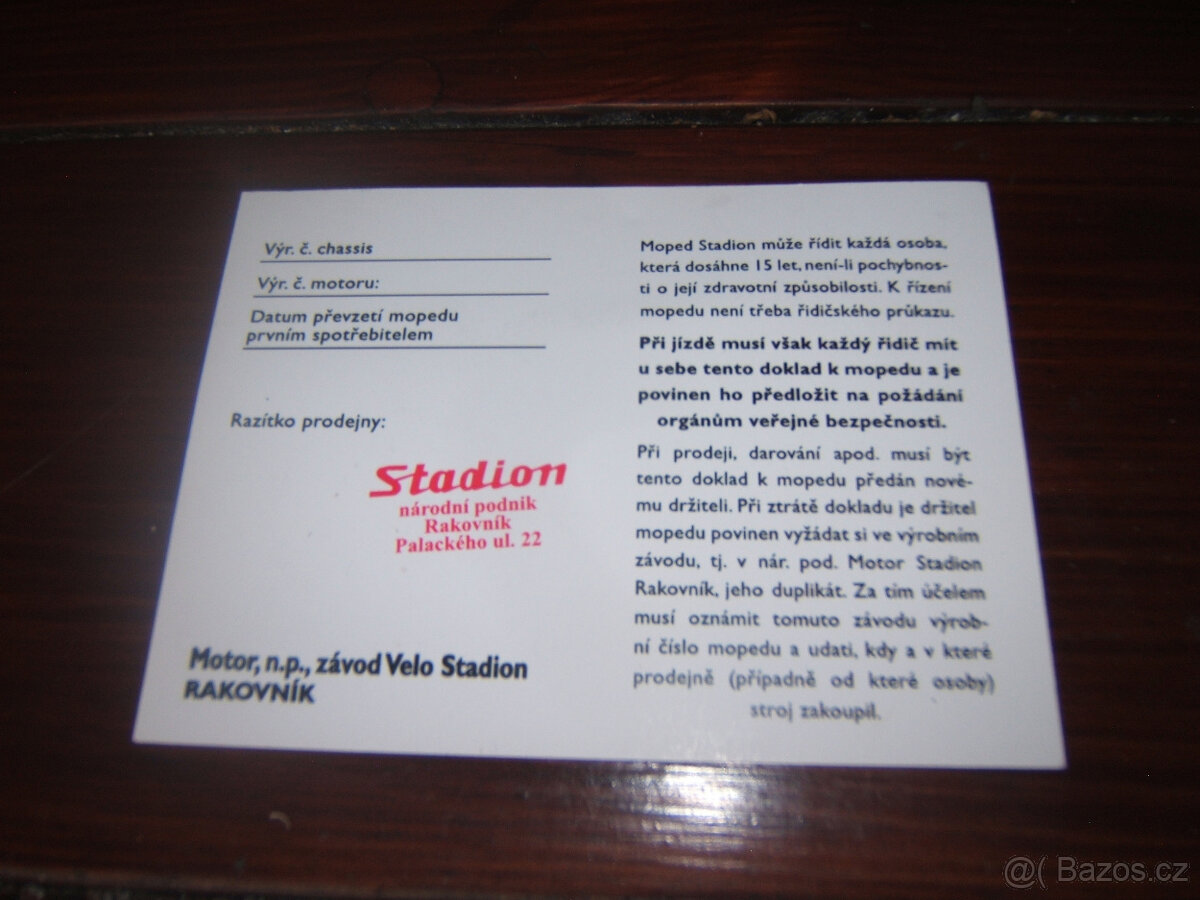 Kartička na S 11 - 2