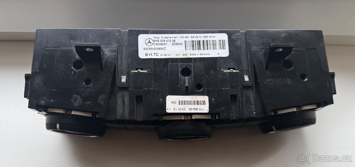 Ovládací panel topení - 2