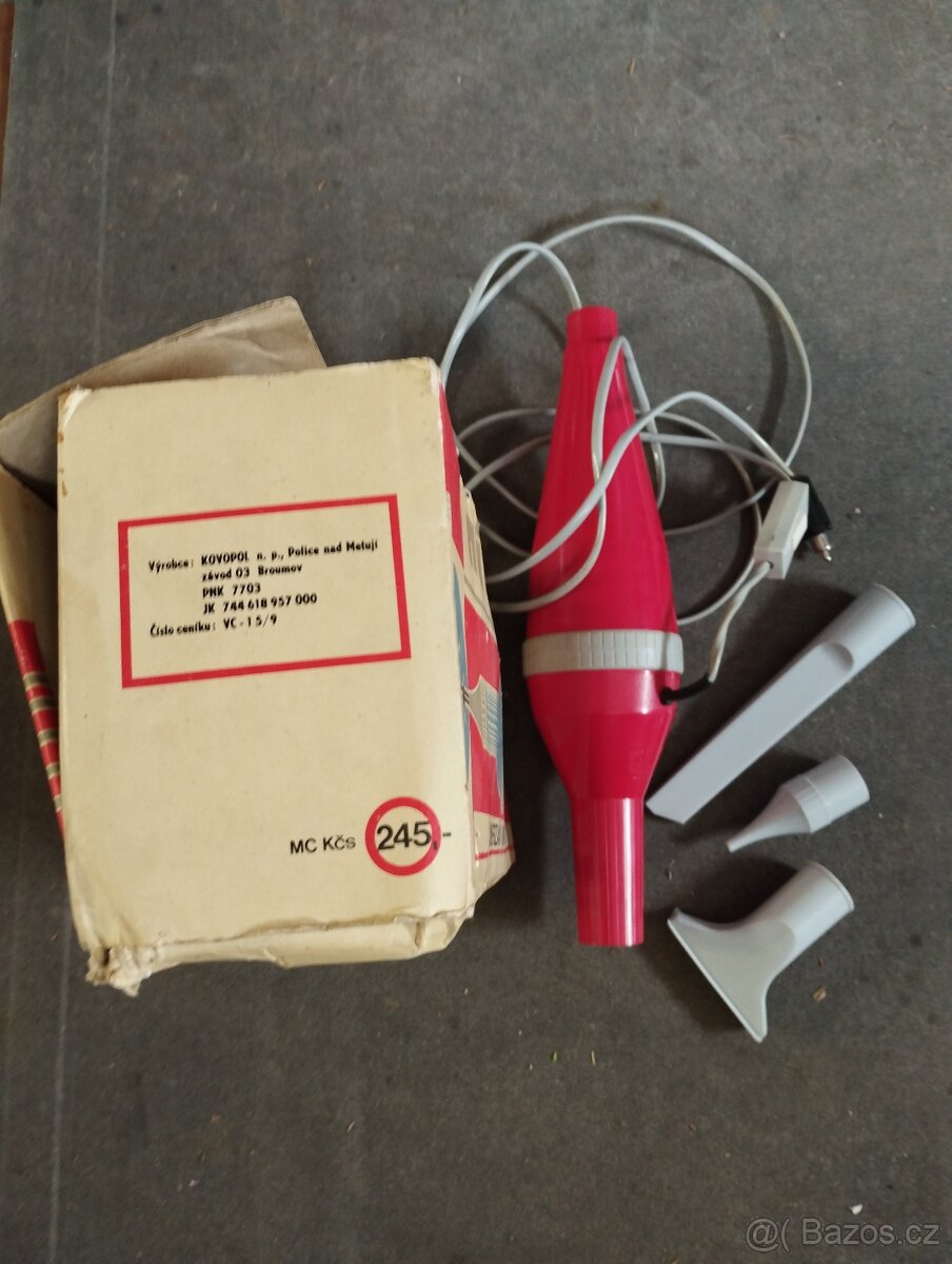 Retro 12V vysavač, universální nafukovač - 2
