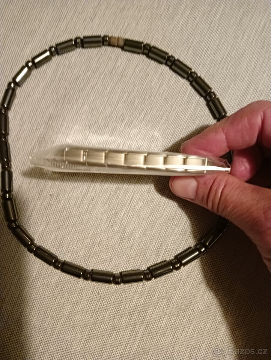 Magnetický pánský náramek a náhrdelník - 2