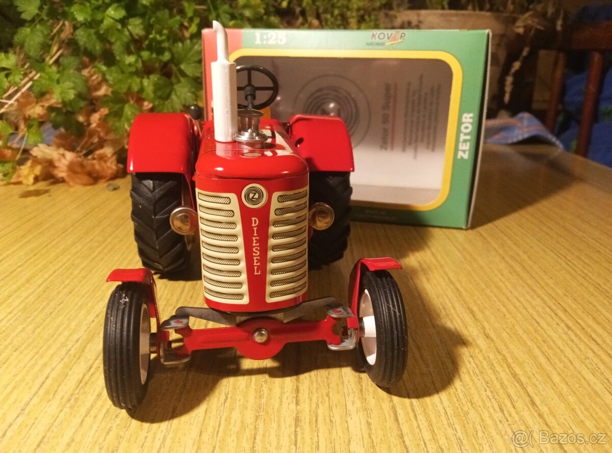 KOVAP Zetor 50 Super - Kultovní plechový traktor - NOVÝ - 2