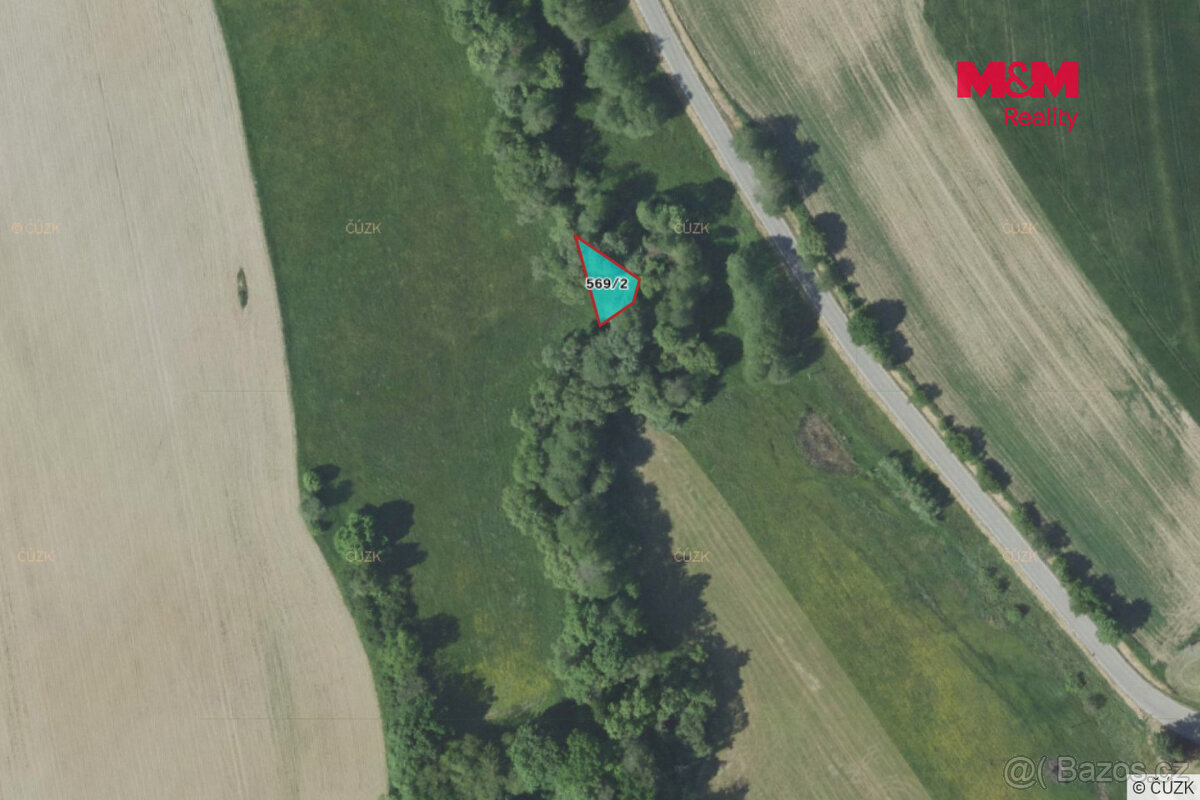 Prodej louky, 237 m², Pravonín - 2