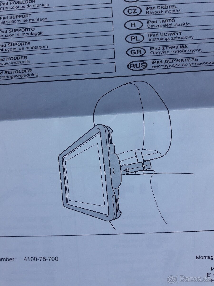 Drzak na ipad na operku hlavy - 2