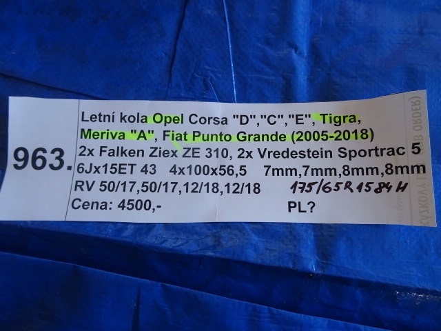 Fiat Punto Grande, Opel Meriva "A", Tigra, Corsa "D","C - 2