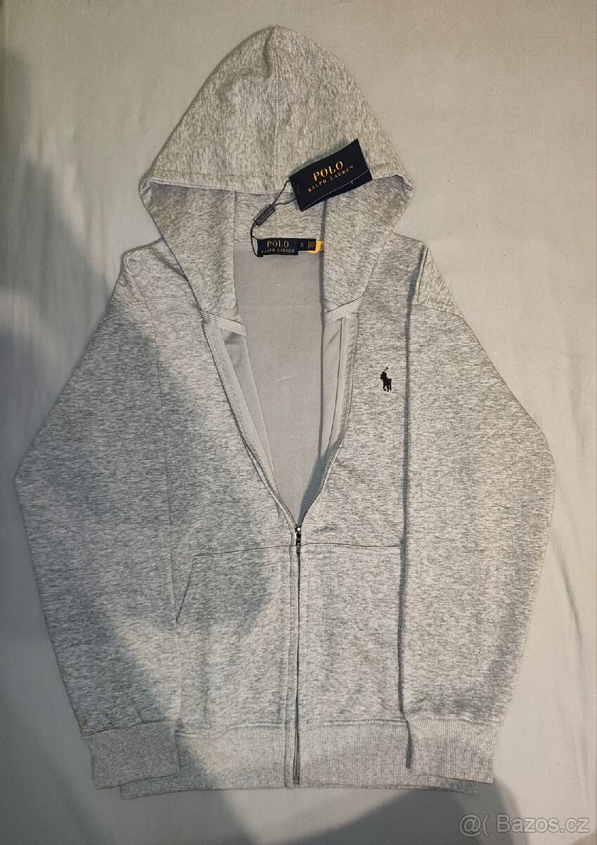 Nová pánská mikina Polo Ralph Lauren - šedá, velikost S - 2