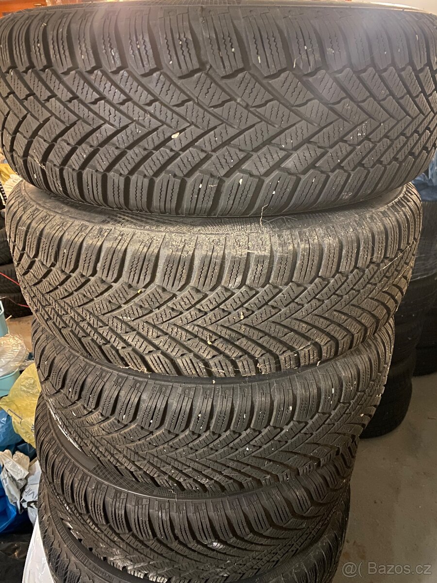 Plechové disky 15” 5x114,3 a zimní pneu 195/65/R15 - 2