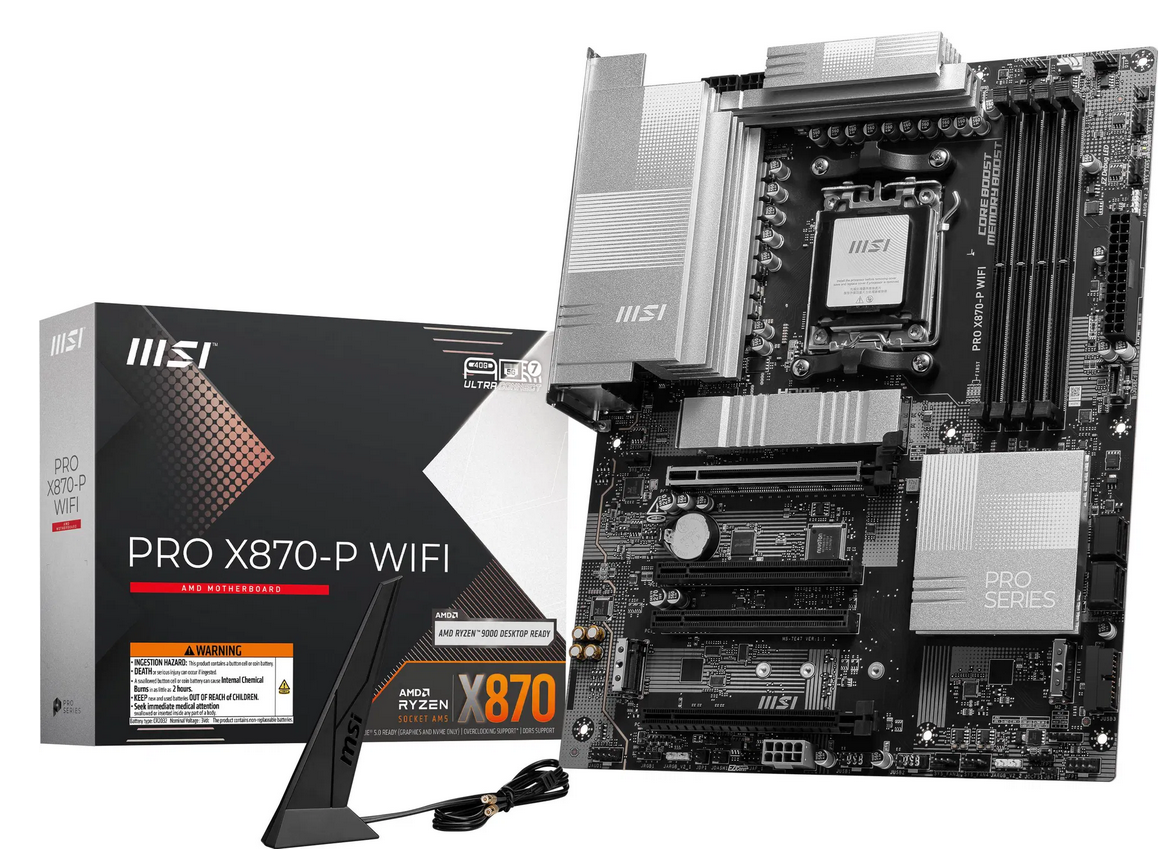 COMBO: MSI PRO X870-P ; Ryzen 9 9950X ; 64GB RAM ; 1TB Gen5 - 2