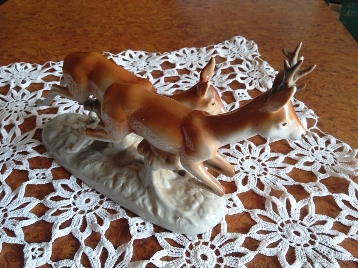 Srnec a srnka - Royal dux - 2