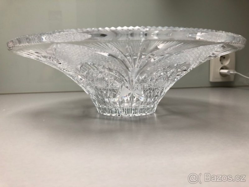 Krišťálová broušená mísa - 2