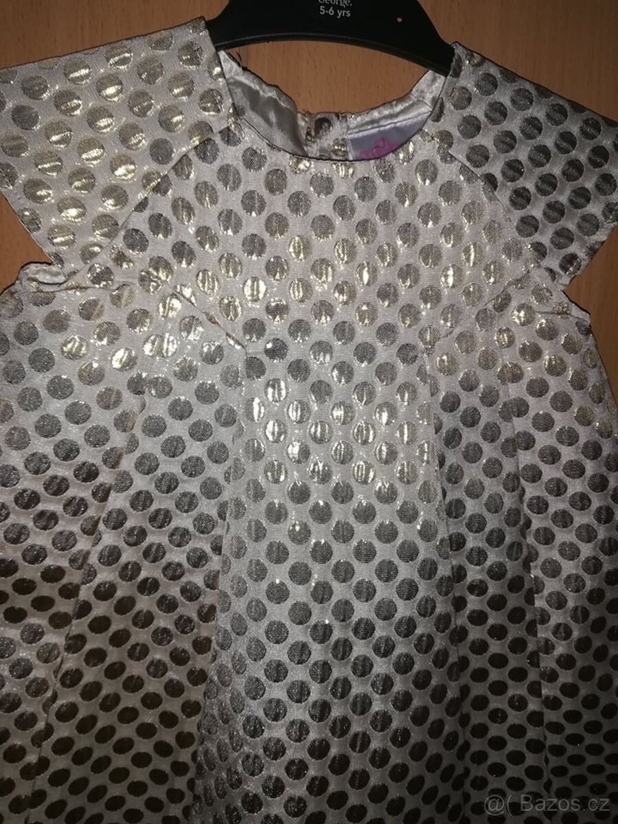 Zlaté sváteční šatičky vel.86 - 2