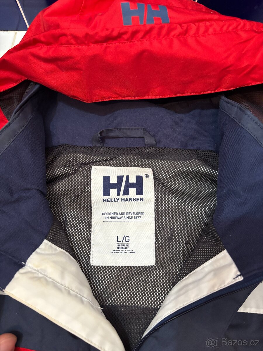 Pánská nepromokavá bunda Helly Hansen | Vel. L | modro-bílá - 2