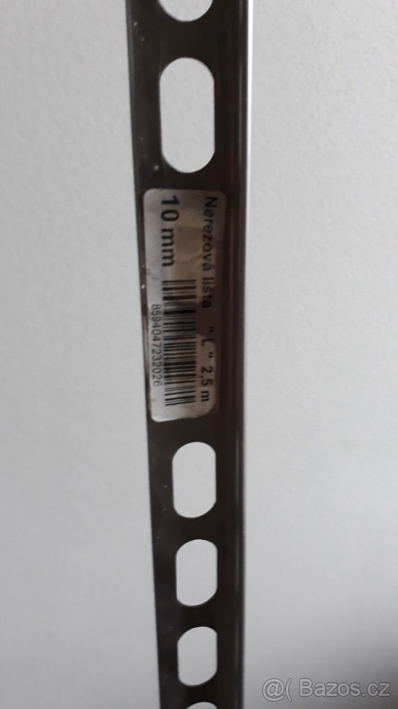 Nerezová lišta "L" - 2