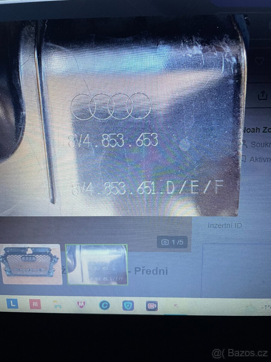 Koupim origo masku chladiče Audi RS3 8V - 2