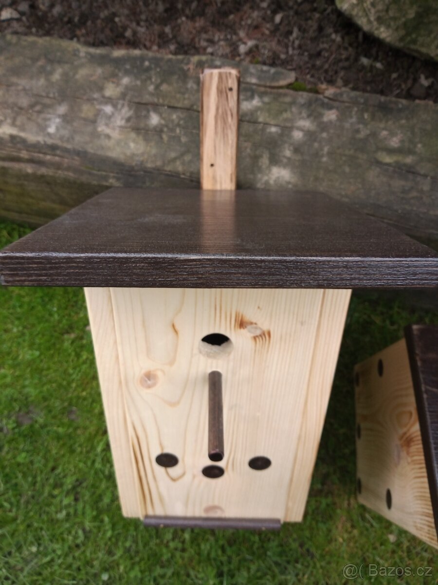 Budka pro sýkorky, EKO nátěr, masivní dřevo, ruční originál - 2