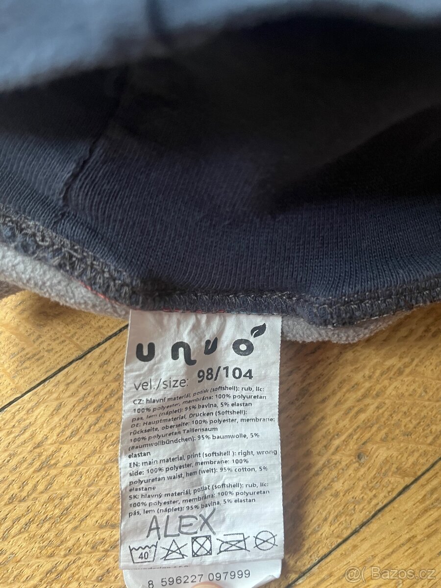 Softshellové kalhoty zateplené Unuo 98/104 - 2