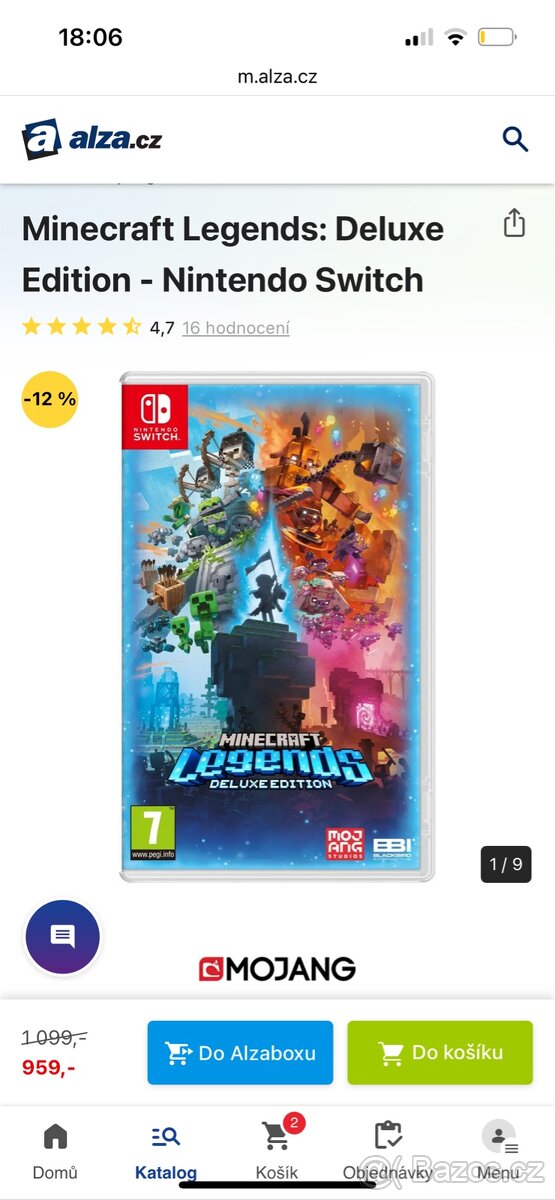 Hra na Nintendo switch Minecraft Legends - 2