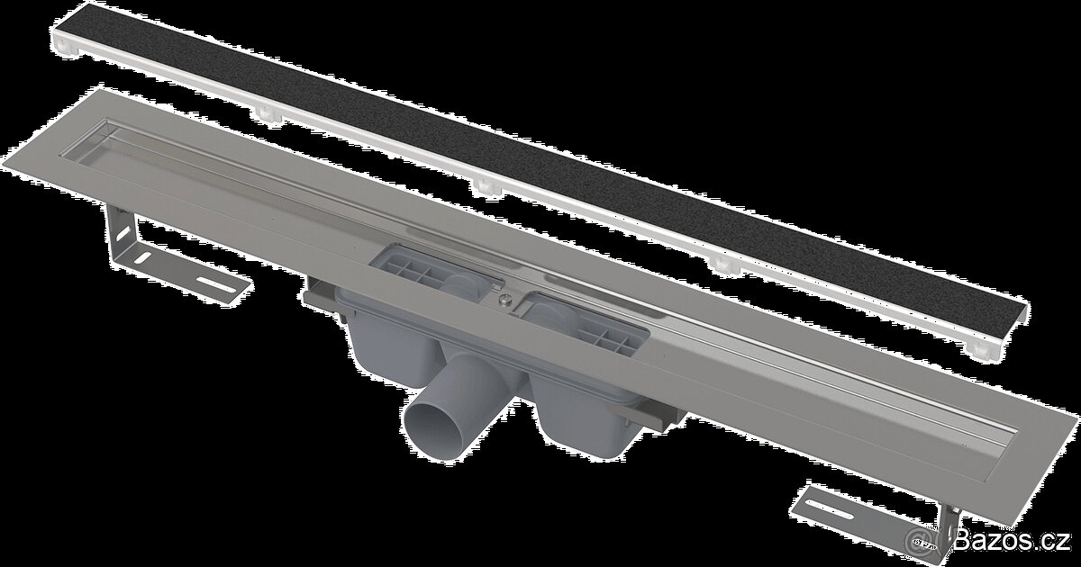 ALCA podlahový žlab bez okraje s roštem pro vložení dlažby - 2