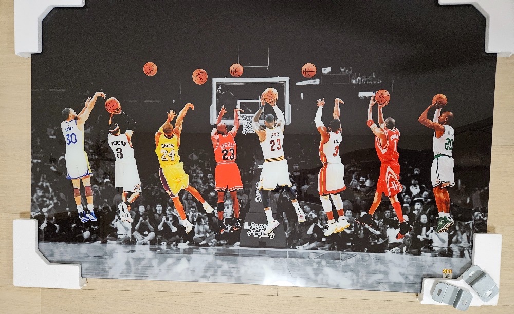 NBA All Stars glass wall art - 2
