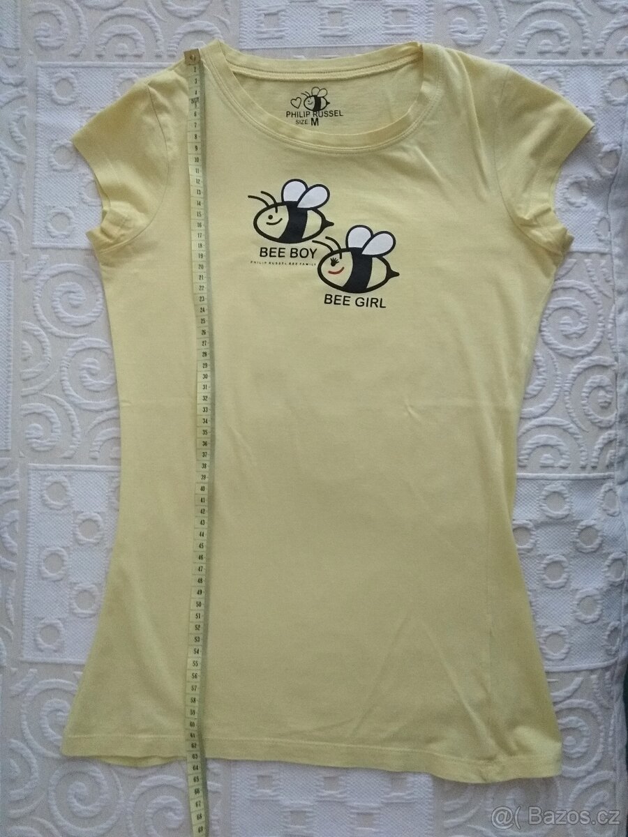 Bavlněné triko ve světle žluté barvě vel. S - 2
