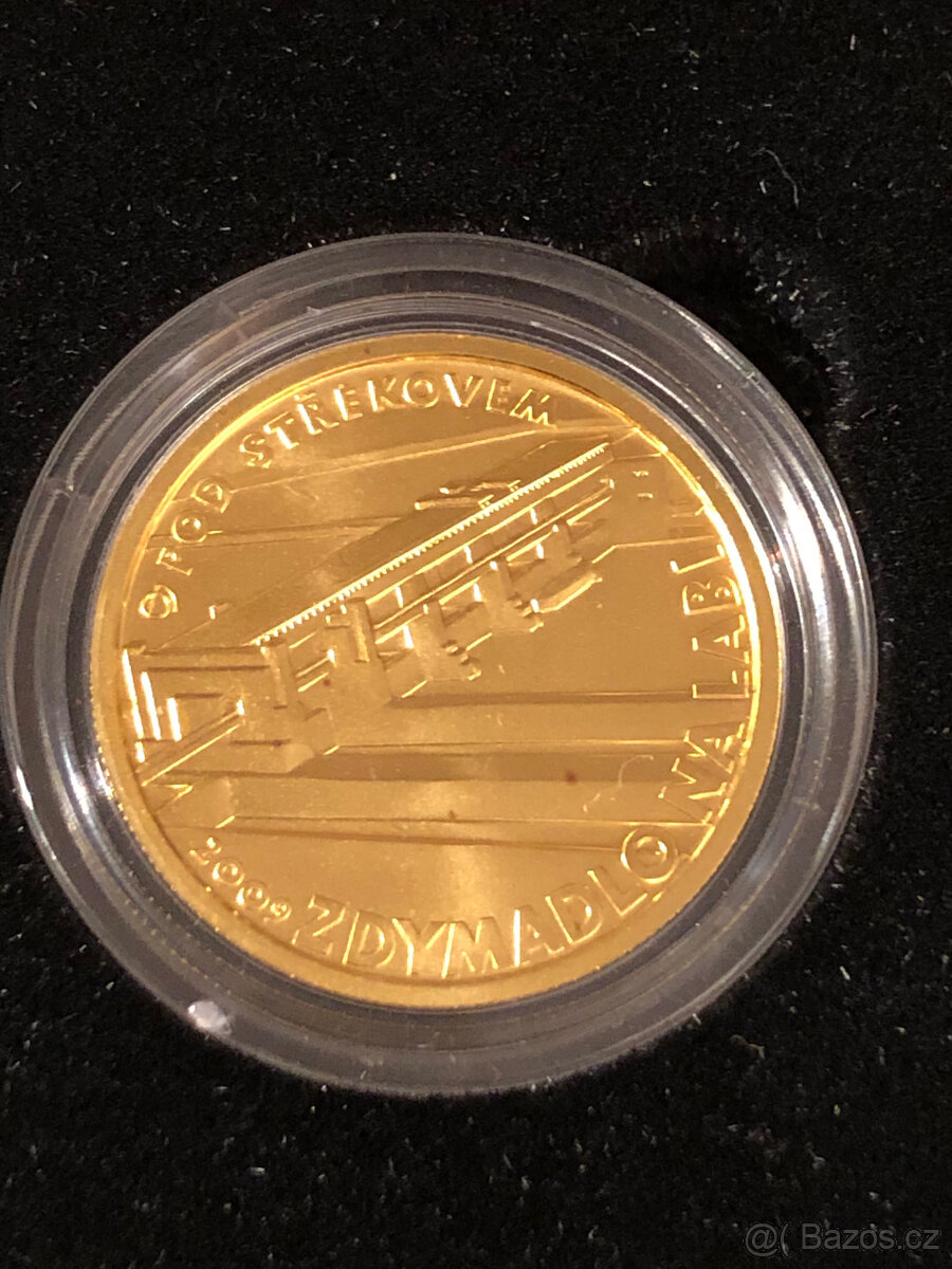 Zlatá mince zdymadlo na Labi pod Střekovem - BK - 2
