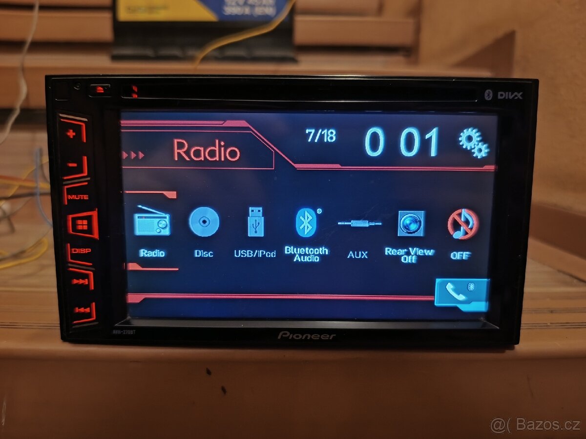 2 DiN autorádio Pioneer, CD/DVD, bluetooth, USB - 2