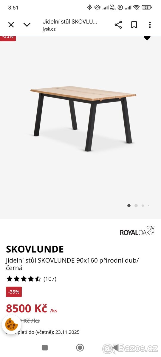 Jídelní stůl 90x160 - 2