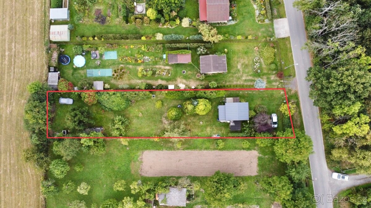 Prodej chaty 40m2 s rozlehlým pozemkem 1007m2 v obci Hraběší - 2