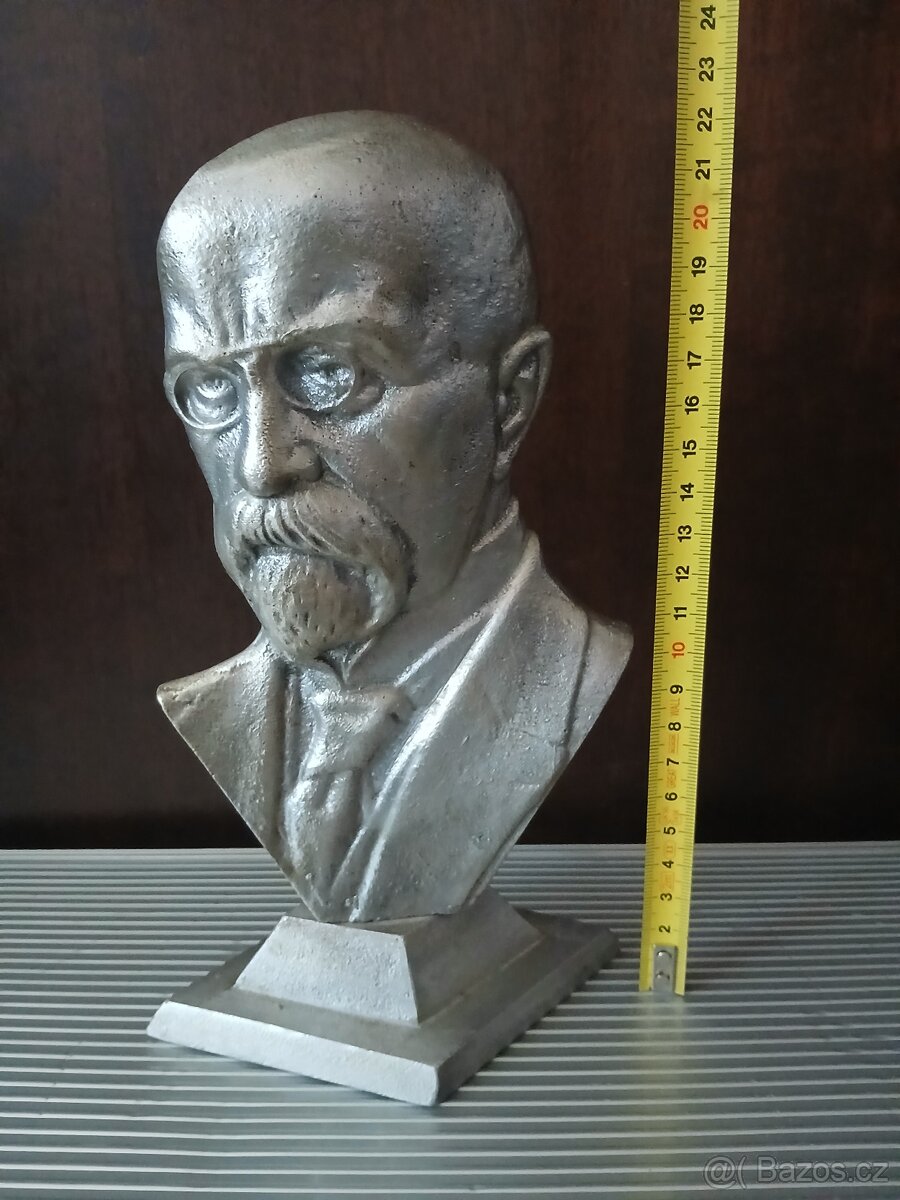Hliníková busta T. G. Masaryk - 2