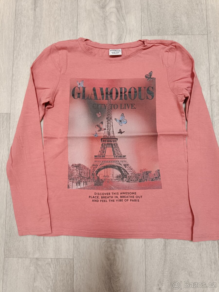 Různá trika s dlouhým rukávem vel. 134/140 - 2
