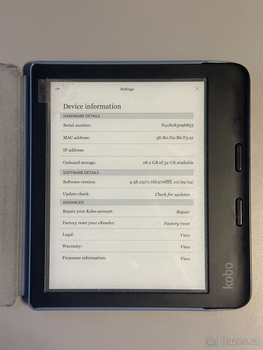 Čtečka knih Kobo Libra 2 32GB černá + obal - 2