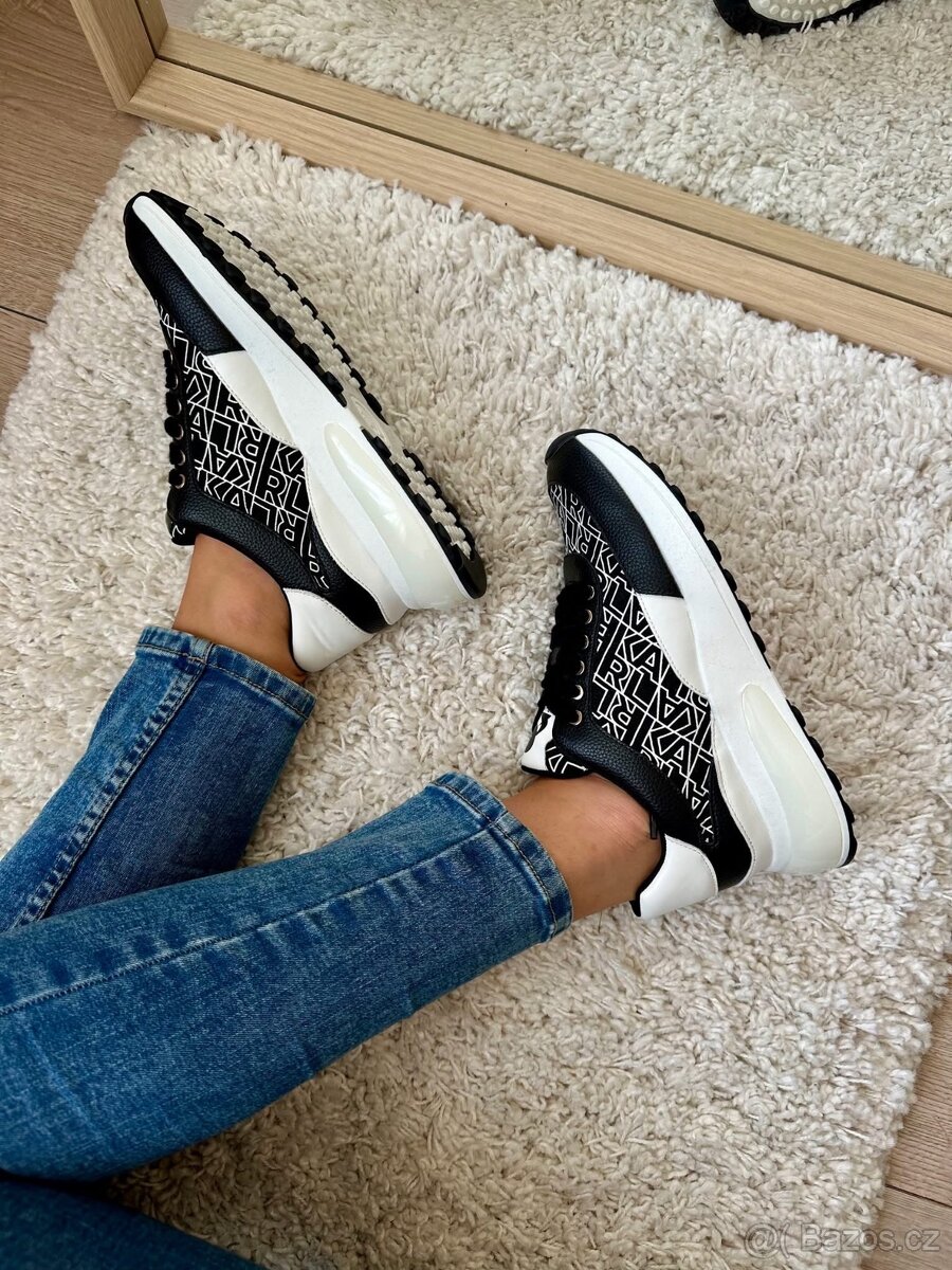 KARL LAGERFELD ČERNÉ TENISKY - 2