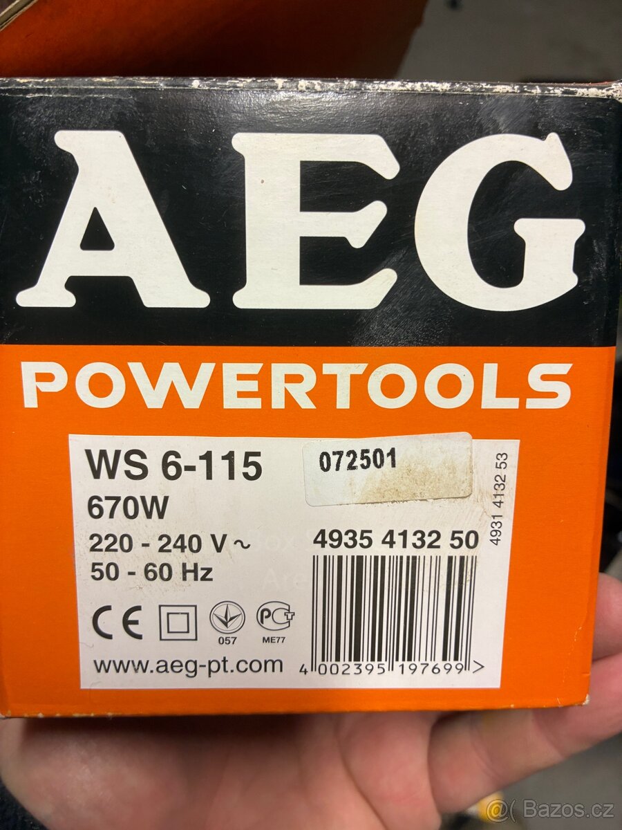 úhlová bruska aeg ws 6-115 - 2