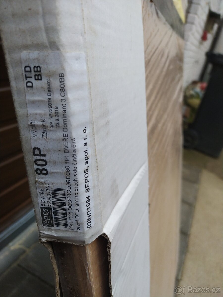 Dveře Sepos 80P vzor dub - 2