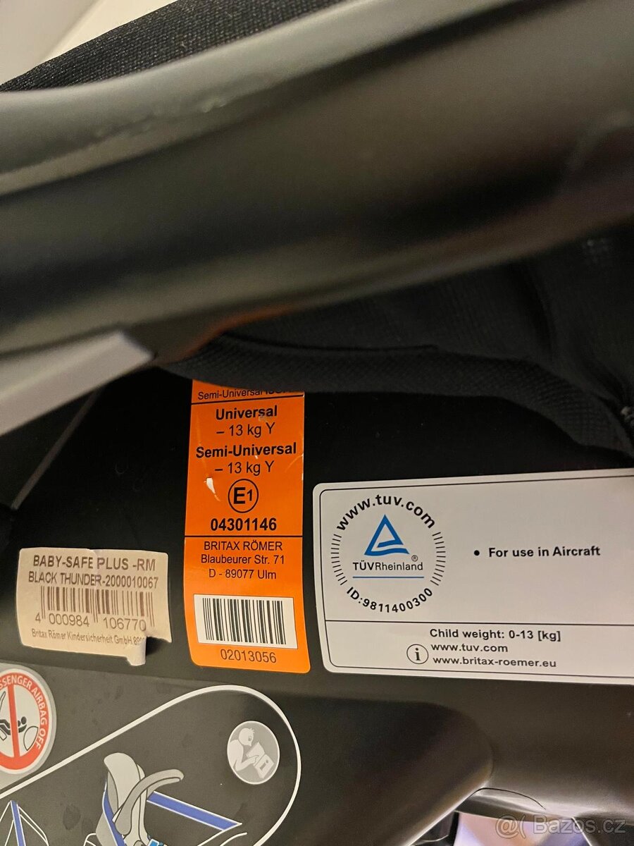 Romer autosedacka 0-13kg Isofix - 2