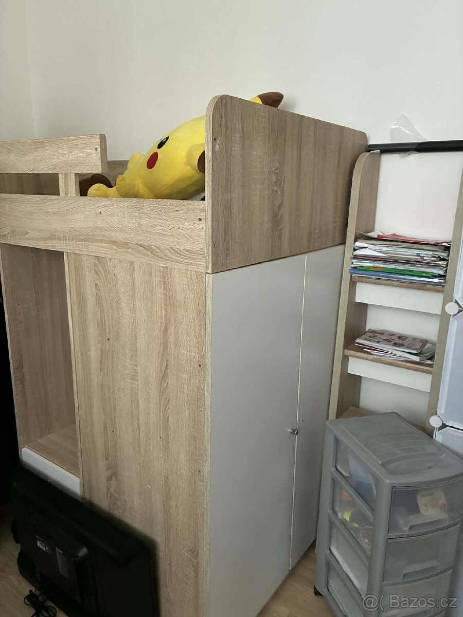 Patrová postel se skříní - 2