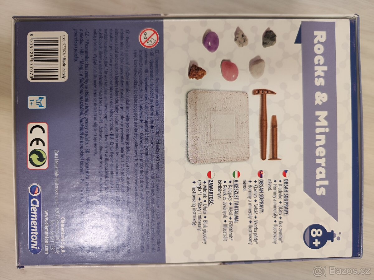 Clementoni Experimentální sada her Kameny a minerály - 2