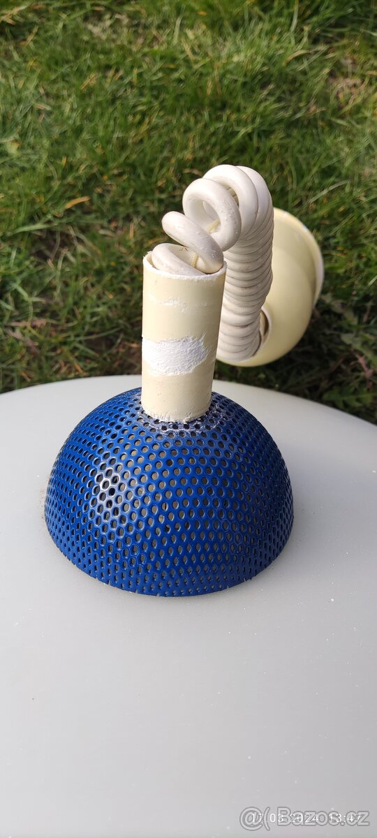 Lustr skleněný s kovovým madlem - 2