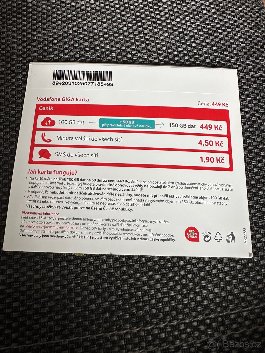 Vodafone GIGA 150 GB - 2