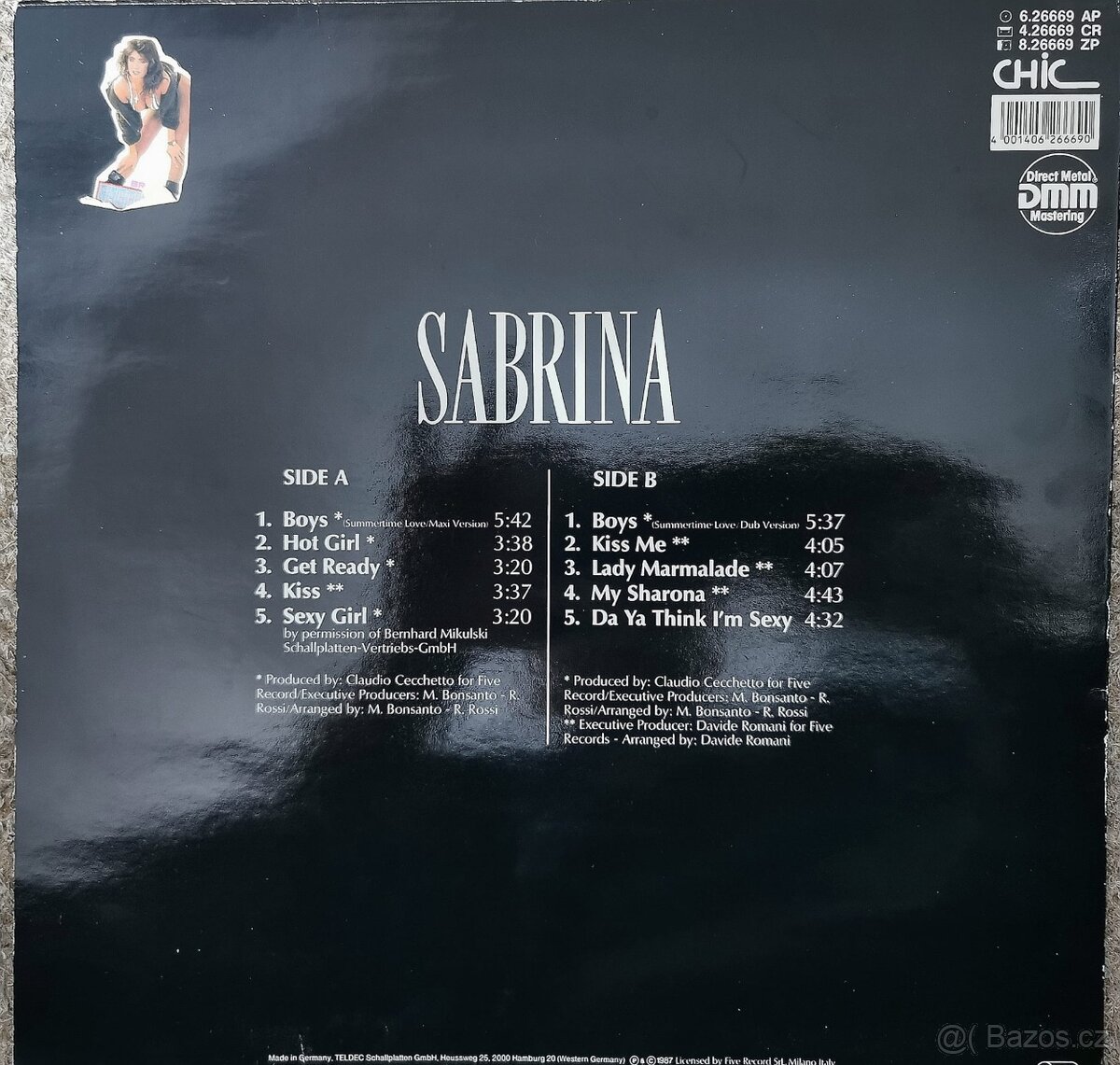 Sabrina LP / press 1987 - 2
