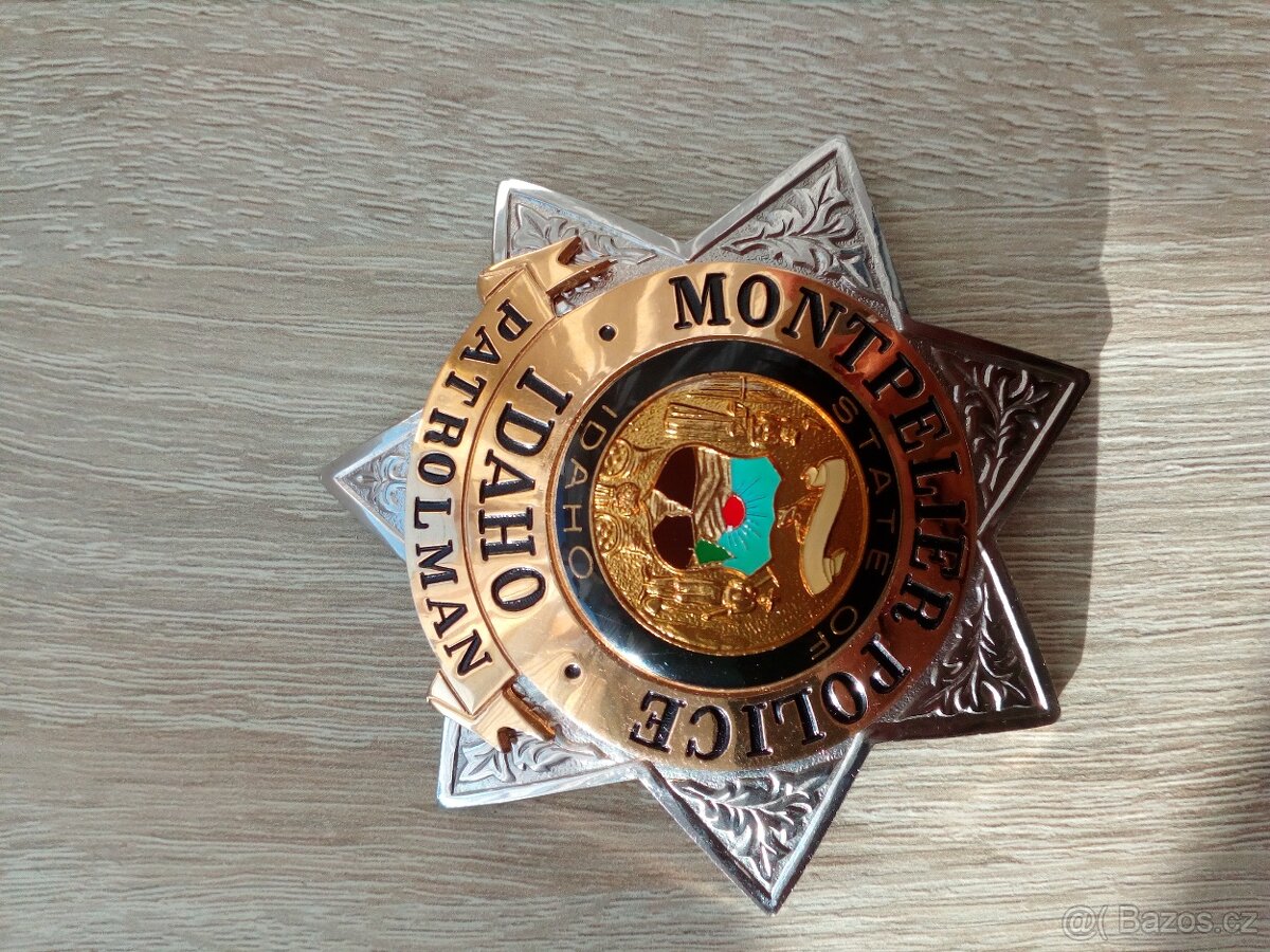 Prodám US odznak policie - 2