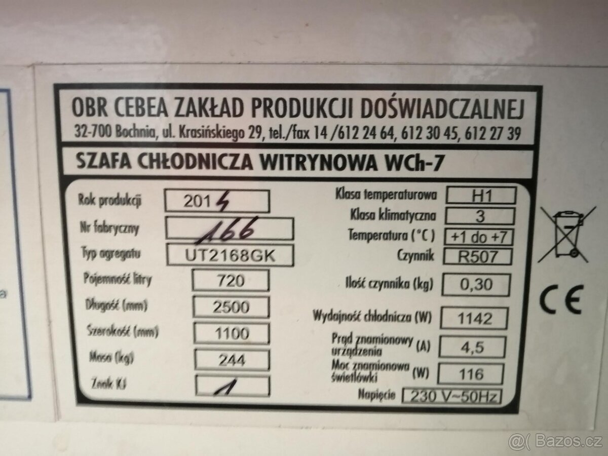 chladící vitrína 2ks - 2