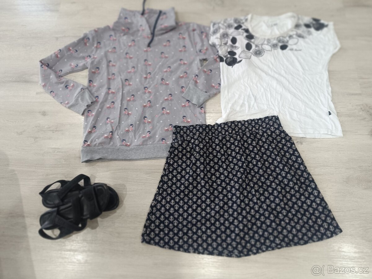 Sada dámského oblečení velikost 38+sandály - 2