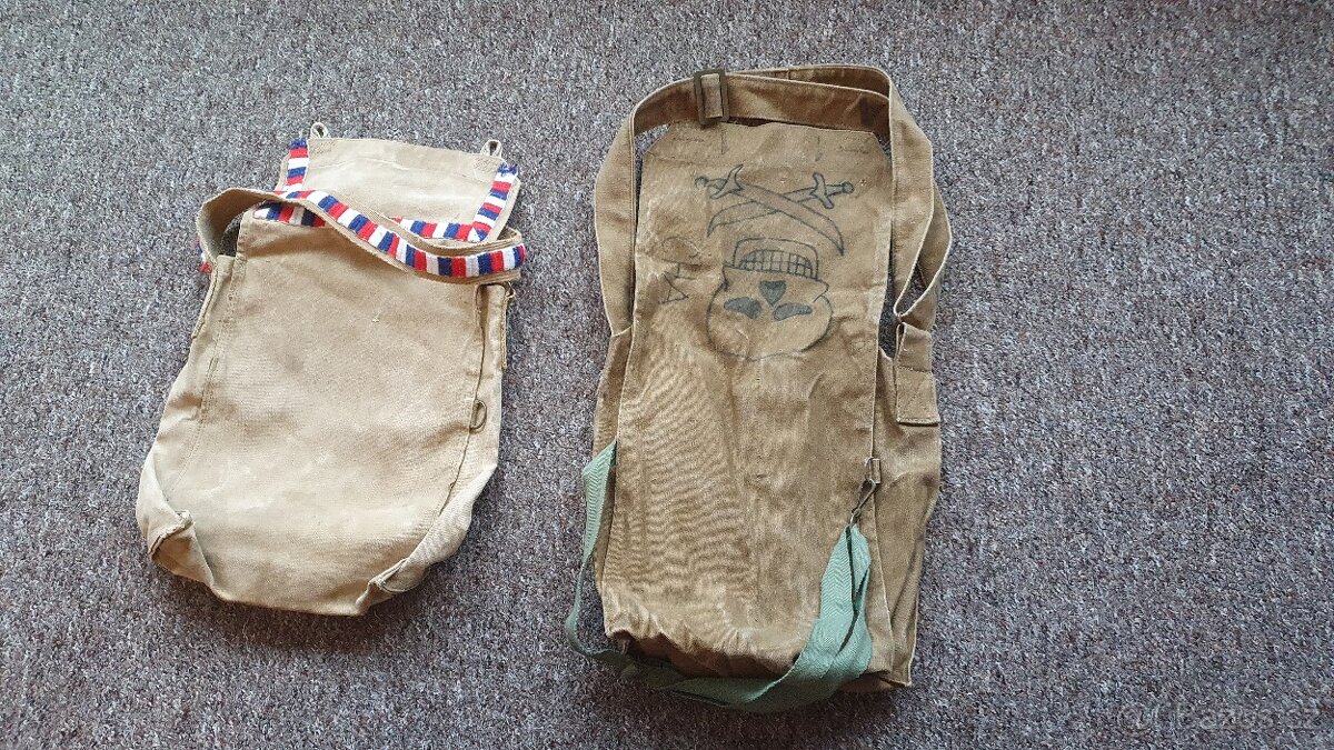 Staré retro trampské brašny - 2