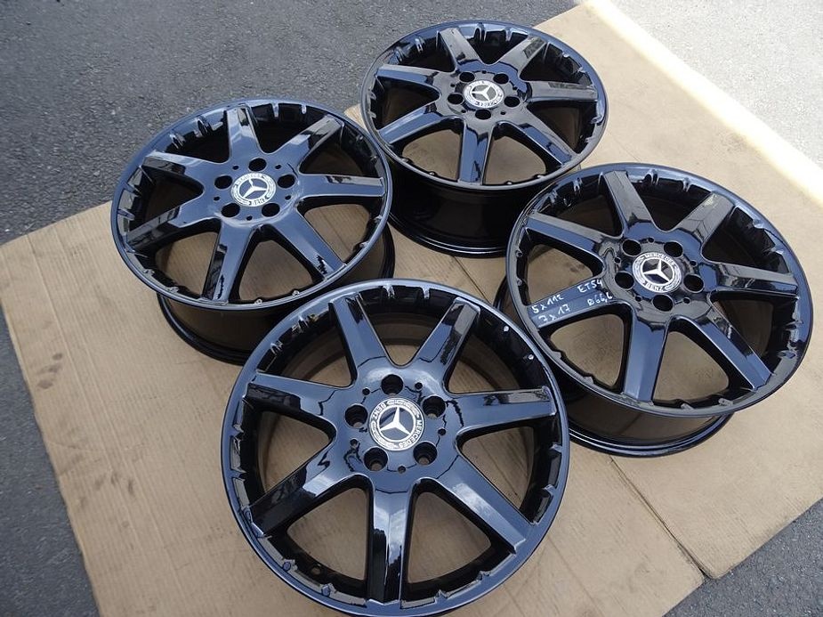 Alu disky origo černý Mercedes, 17", 5x112, ET 54, šířka 7J - 2